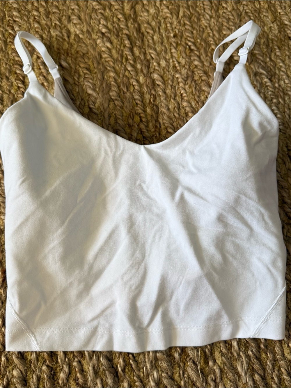 Lululemon Women’s Align White Cropped Tank Top Size XXXS